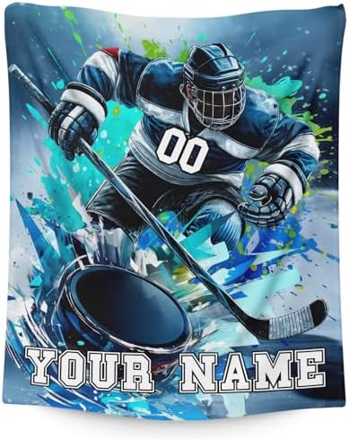 Kids Blankets for Boys, Personalized Name 50x40 Inches Soft Comfo...