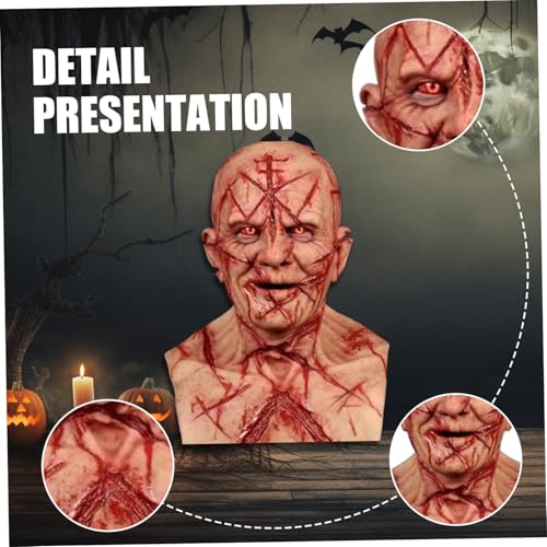 Masque Halloween réaliste ventilé pour éviter la buée et la chaleur - 4