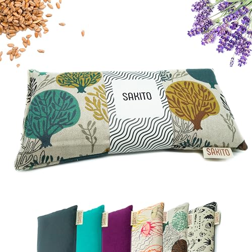 Saco Termico Microondas (25x12 cm) - Cojin Termico Natural para Dolores Menstruales - Uso Caliente o Frio - Gran Retencion de Calor - Muy Duradero con Tela de Primera Calidad - Aroma a Lavanda
