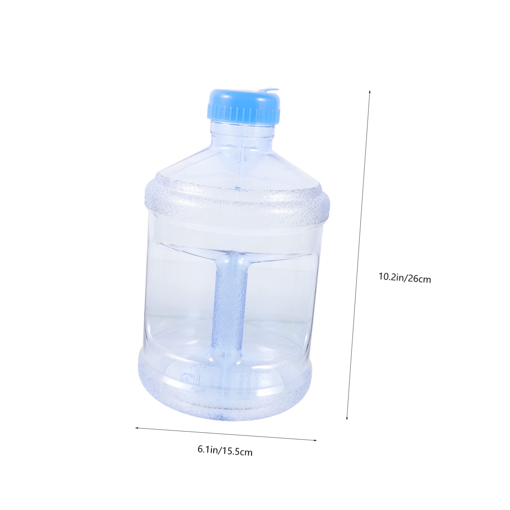GANAZONO Outdoor Portable Water Jug with Handle Camping Water Container for Hiking Durable and Sturdy Design Transparent Water Bucket for Monitoring