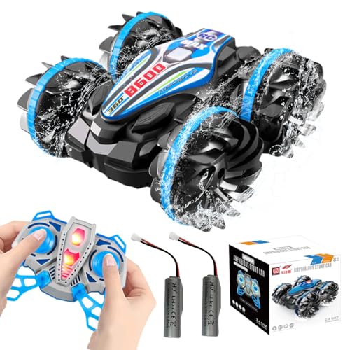 La mejor selección de Niño - los preferidos. 34 JCMO Carro Anfibio de Control Remoto para Niños,Coche Acrobático RC 4WD con Resistente al Agua, RC 2.4GHz con Rotación de 360°, Juguetes Regalo para Niños de 6 a 12 Años...