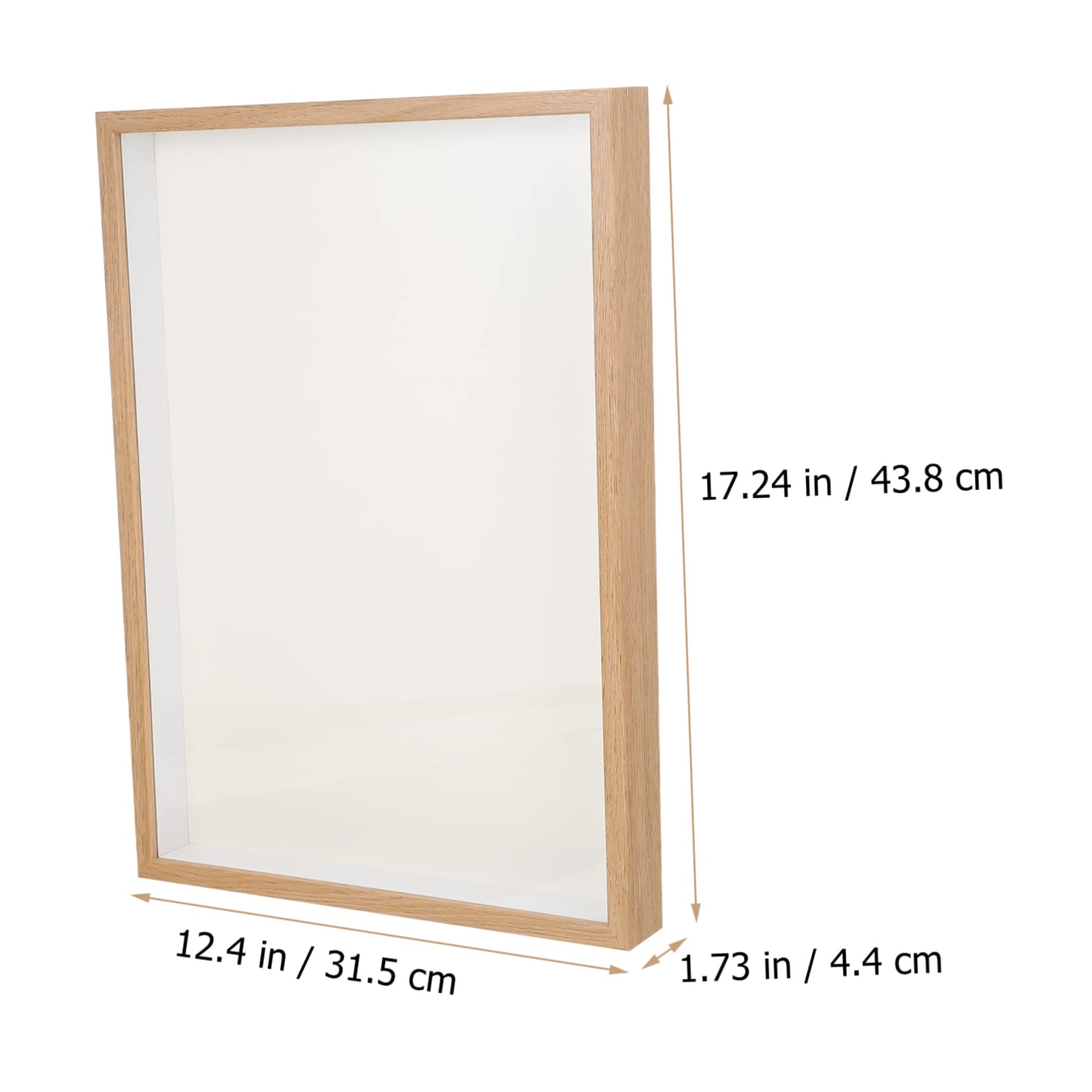 POPETPOP Bilderrahmen 10x15 Weiss Holz Platzsparend mit Stabilem Standfuß und Feiner Verarbeitung für Wand oder Tisch