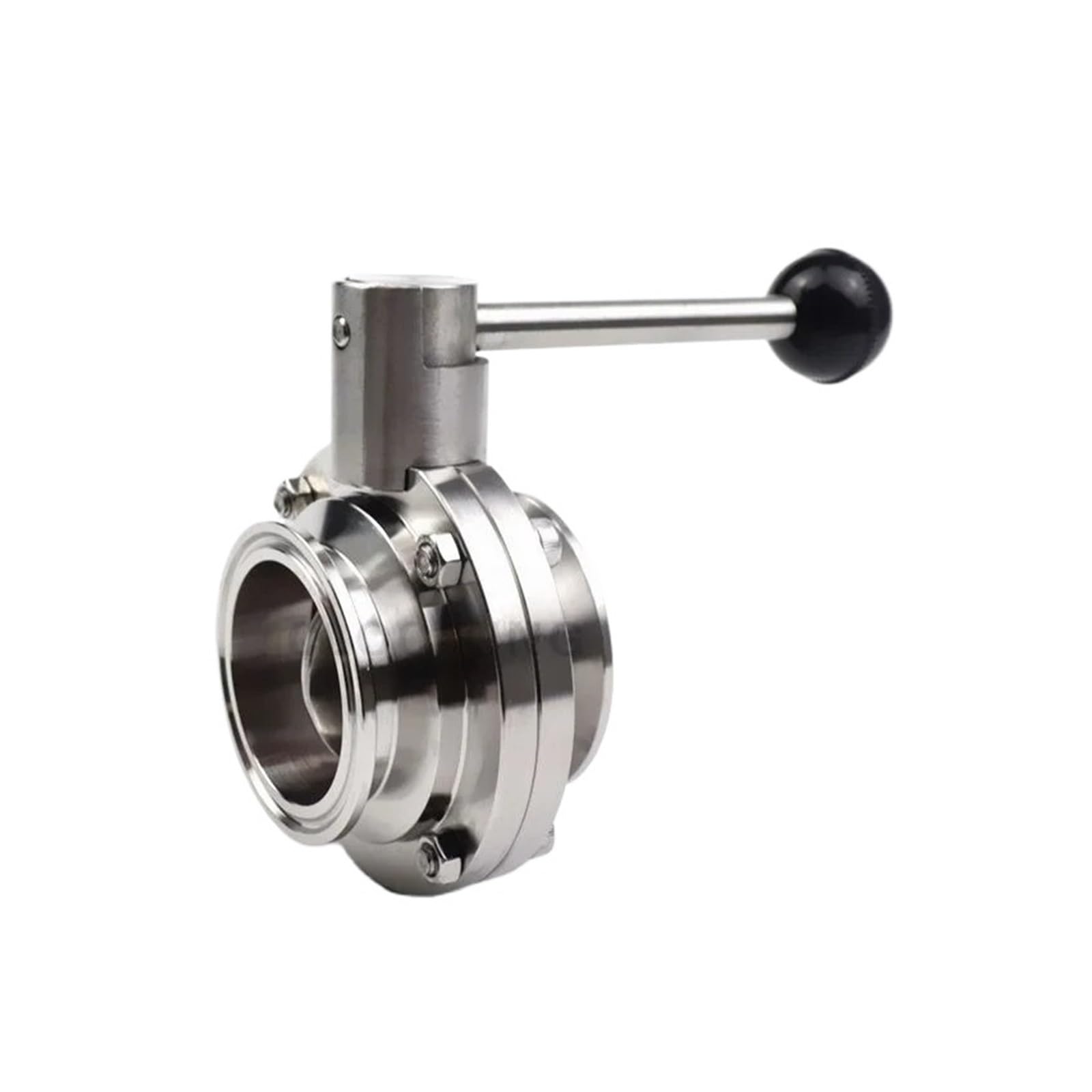 NYRXRYTCA 3/4“ 1” 1-1/2" 2" 3" SS304 50.5/64/77.5/91mm Tri Clamp Butterfly Valve(89mm Ferrule 106)