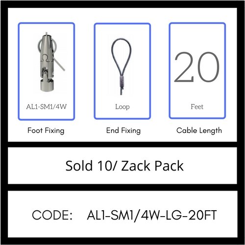 GRIPPLE UL Approved Angel Swivel Male 1/4