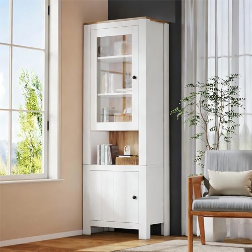 MURUL Armario alto, 70 x 40 x 188 cm, vitrina...