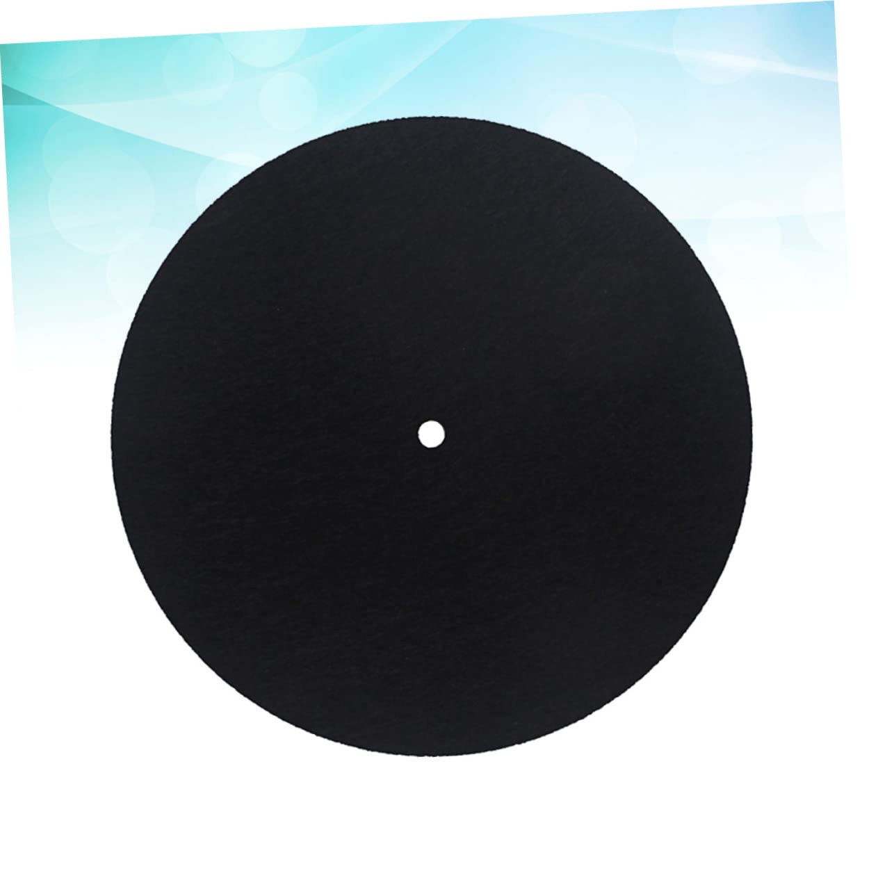 HEMOTON 1l101 Record Player Pad 195mm Turntable Mat Anti-static Wool Slipmat for Vinyl Players