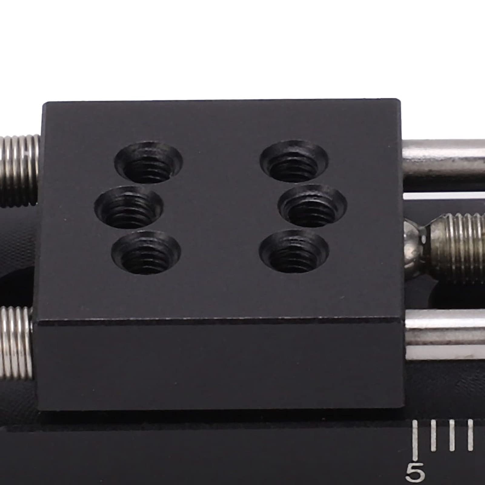 XAxes Lineartisch 20 X 20 Mm Tisch, Hohe Belastung, Langlebig und Reibungsbeständig, Manueller Schiebetisch 10 Mm Hub, Reibungslose Bewegung, Aluminiumlegierung