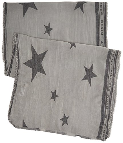 Tommy Hilfiger Star Jacquard Scarf Sciarpa, Grigio...