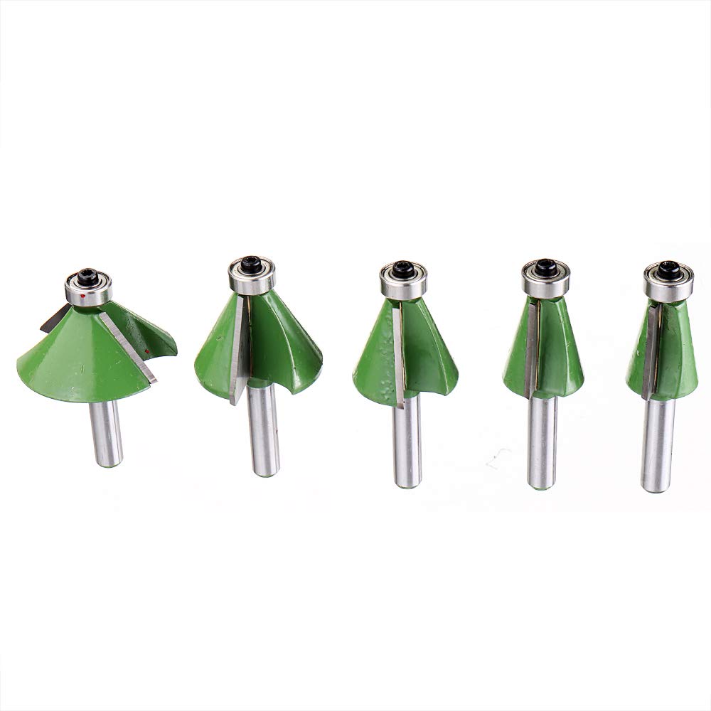 Broca de enrutador biseladora de vástago de 8 mm Fresa de 11.25-45 grados para carpintería - # 1