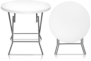 VINGLI 32" Foldable Round Table for Diverse Events