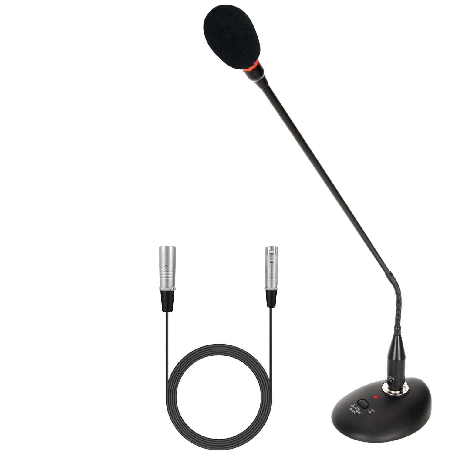 A-Plus Goosneck Wired Microphone System - Table Mounted Corded