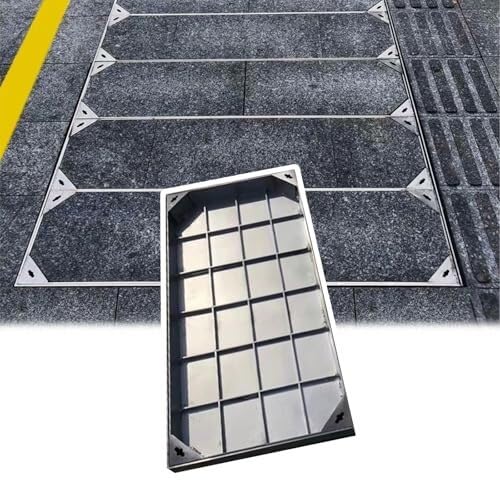 ZHANGGL Cubierta Cuadrada para Tanque séptico enterrado con Base y Extractor. Tapa de inspección Resistente y Marco. Solución de Drenaje Exterior (65 x 85 cm/25,6 x 33,5 Pulgadas
