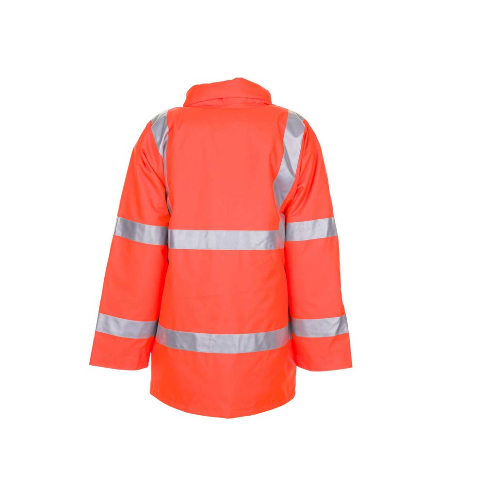 Planam Parka "Ochrona ostrzegawcza" rozmiar S w kolorze pomarańczowym Uniseks Ochrona ostrzegawcza (1 w zestawie)