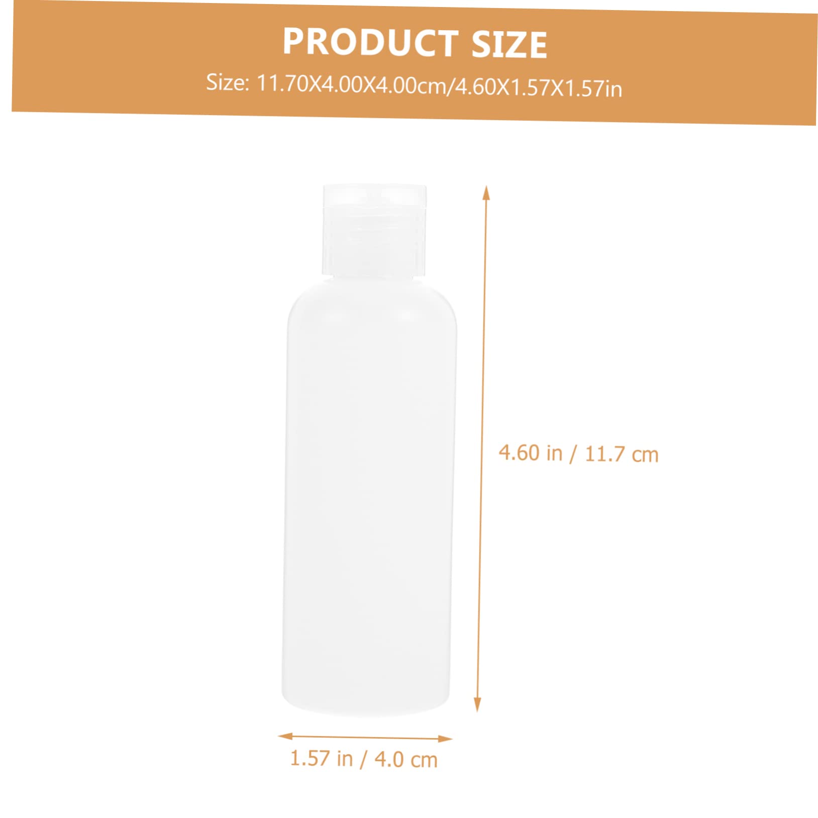 PACKOVE Bottiglie Vuote da Viaggio 100ml in Pe 50pezzi Bianche Coperchio a Scomparsa per Lozioni, Shampoo, Prodotti per Bagno