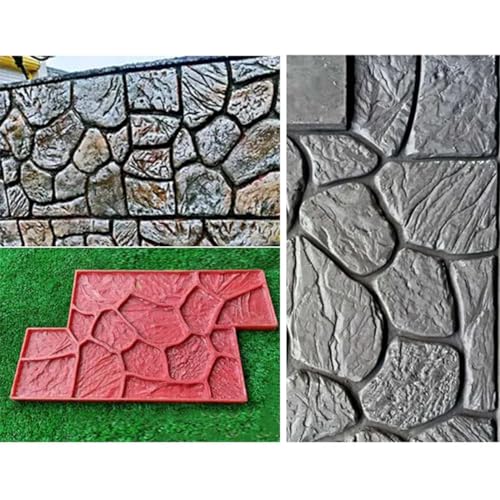 Beton-Zement-Stempel – langlebige Gummi-Texturmatte für Wand- und Bodenabdrücke – perfekt für Gartenwege und DIY-Projekte