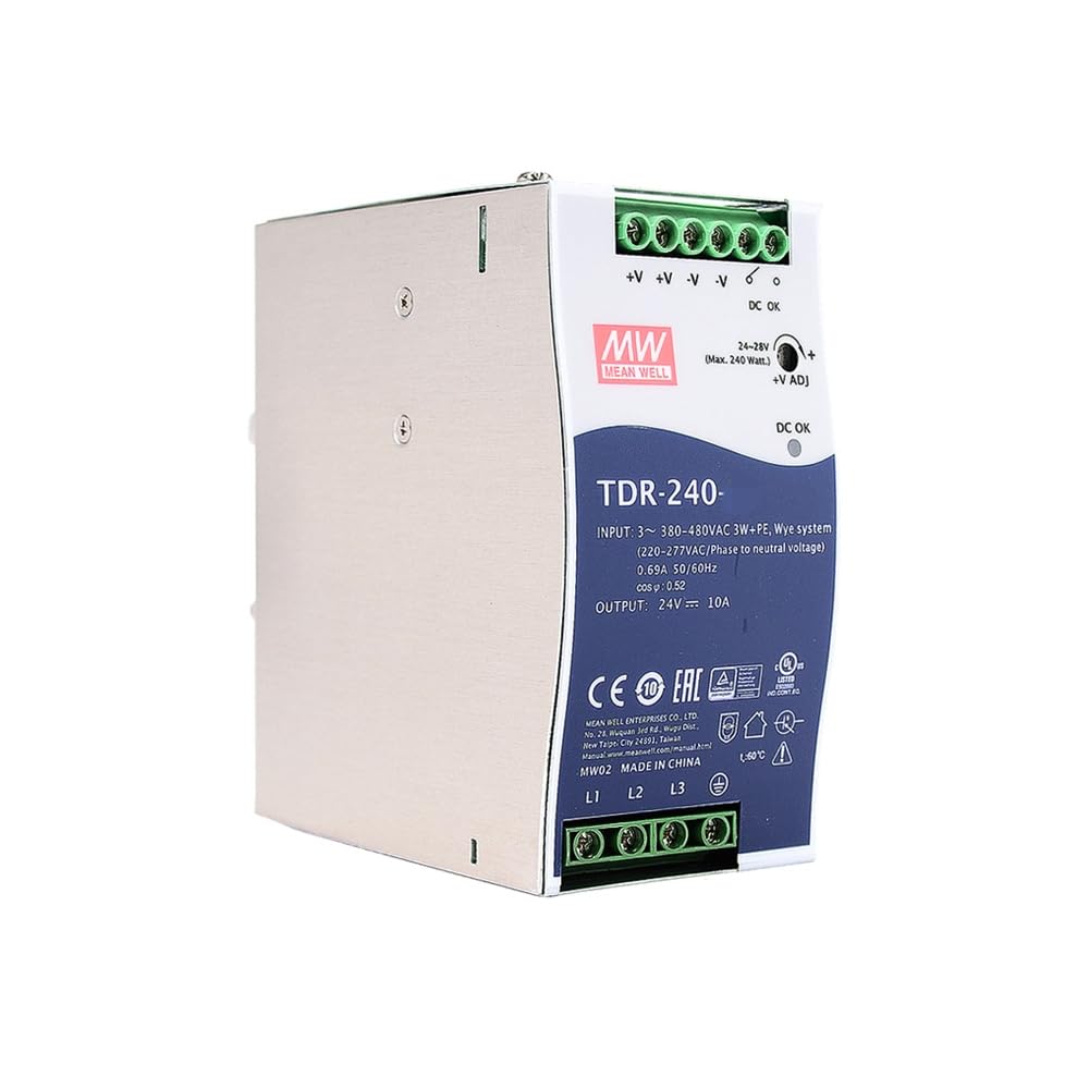 Mean Well TDR 240W 10A Alimentation à découpage TDR-240-24