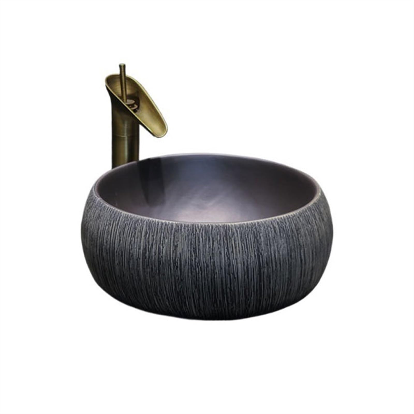 CWCQGH Bathroom Vessel Sink Art Countertop Basin Bathroom Ceramic Washbasin Outdoor Washbasin Patio Balcony Bathroom Sinks Vessel Sink
