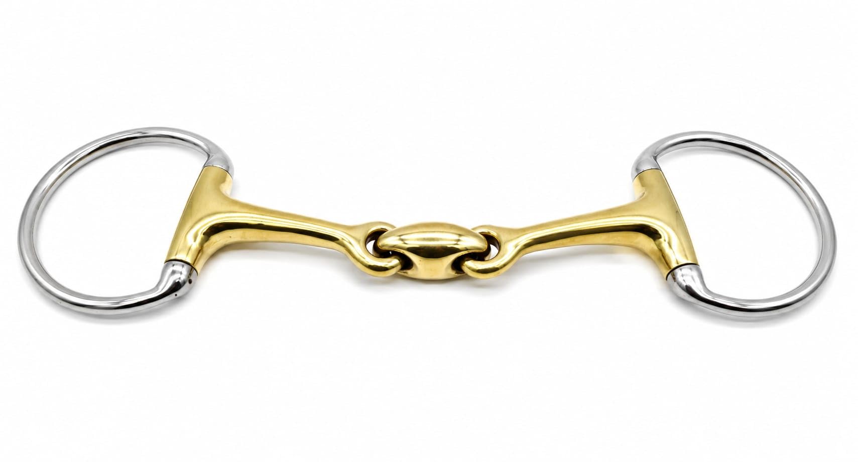 Tysons Breeches D Ring Gebiss Kaltblut Argentan 14,5-18,5 cm Übergröße doppelt gebrochen 15 mm