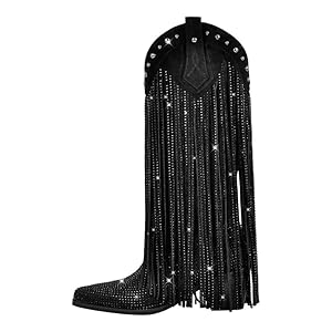 Amazon.com | sexytag Women's Fringe Cowboy Boots Rhinestone Amazon.com | sexytag Women's Fringe Cowboy Boots Rhinestone