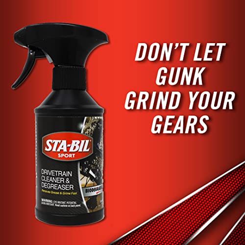 Sta-Bil Sport Drivetrain Cleaner & Degreaser - Bicycle Chain Cleaner - For Regular Or Electric Bikes - Bike Cleaning Spray - Dirt And Oil Remover - 10Oz, (22505) #TOP4
