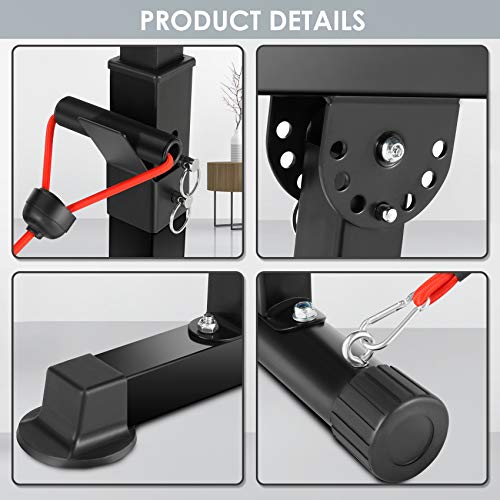 OppsDecor Weight Bench Adjustable Workout Bench Fitness Barbell Rack Strength Training for Home Gym