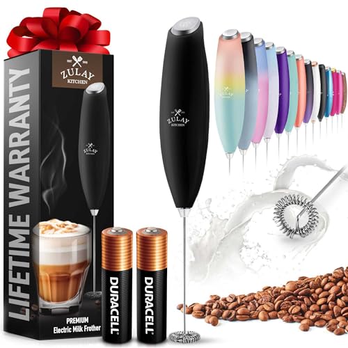 Image of Mini & Mighty Milk Frother Wand - Powerful Handheld Coffee Frother, Battery Operated Drink Mixer - Compact Pocket Size - Detachable Whisk for Latte, Cappuccino, Matcha, Hot Chocolate