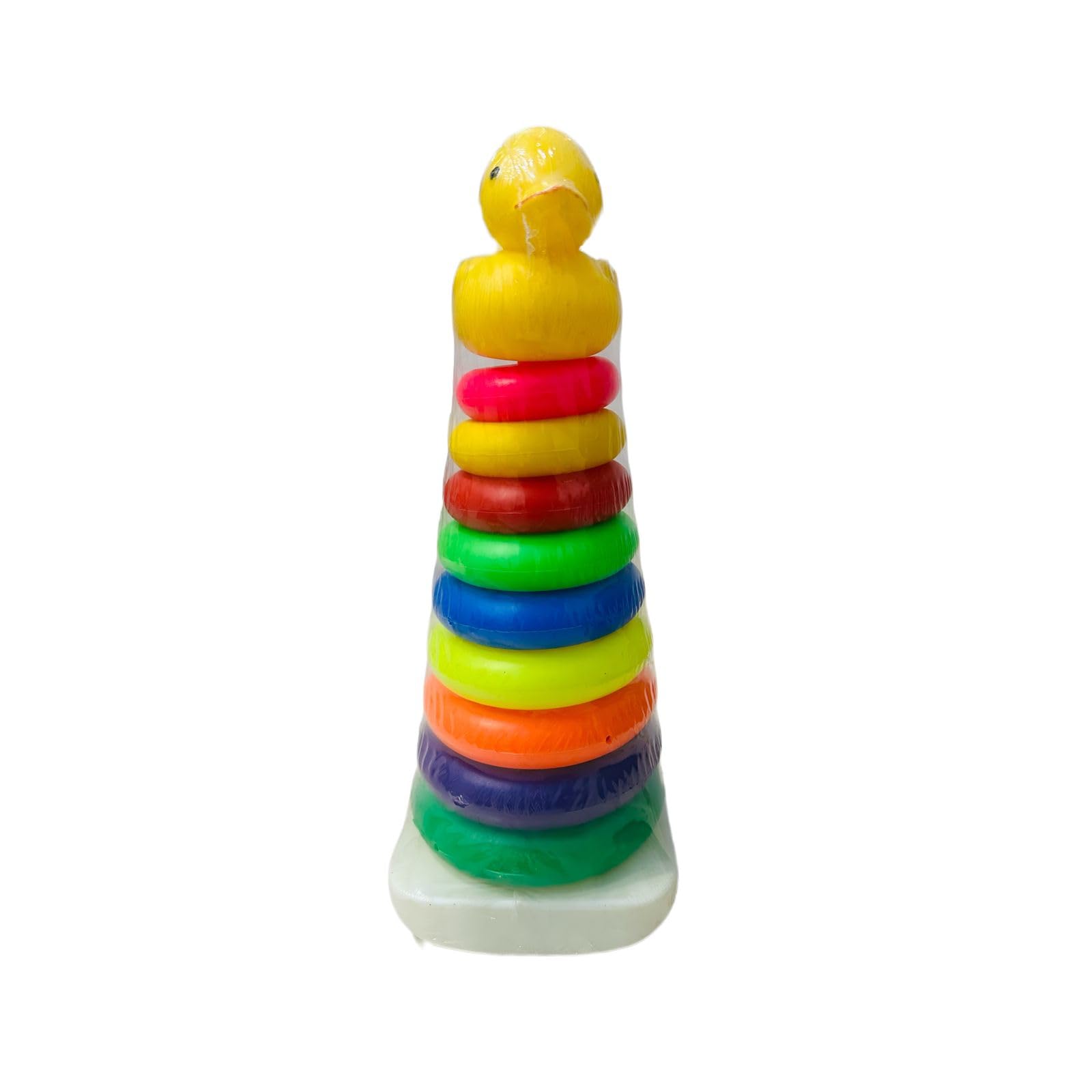 Gavya Collection Stacking toys Rings for kids Littles Plastic Junior Ring stacker rings 9 rings with duck smile (Large Multicolour) (B0CJLF4XCP) Amazon Price History, Amazon Price Tracker