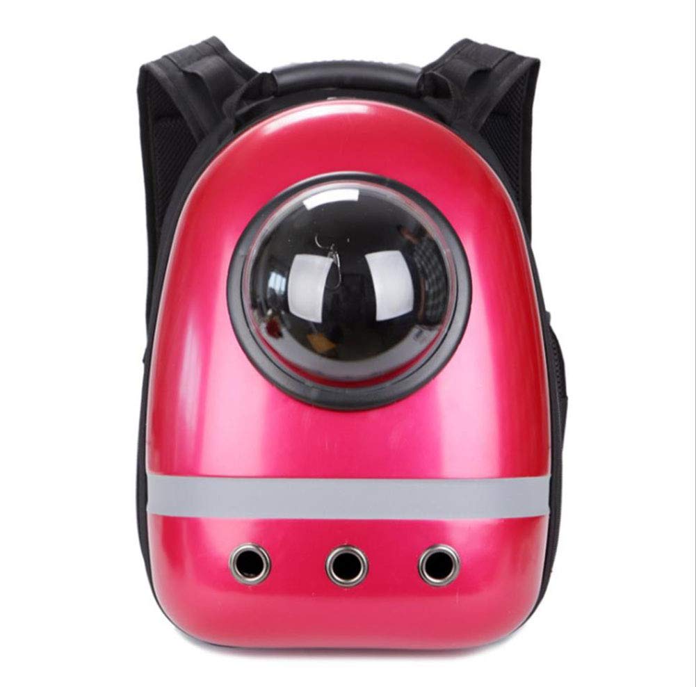 Sac de voyage pour animaux de compagnie rouge style capsule pour transport de chat en plein air