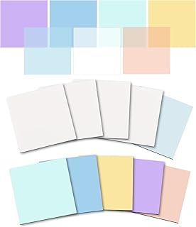 500 Sheets Transparent Sticky Notes, 3 x 3 inch Waterproof Self-Adhesive Clear Sticky Notes Pads Translucent Sticky Memo Notes for School Office Reminder