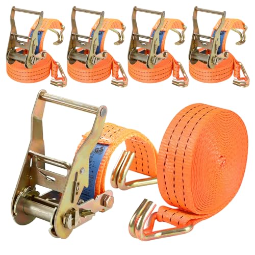 Putentfun 3000 KG Ratchet Straps with Double Hooks