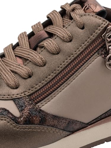 Tamaris Damen Sneaker Synthetik, braun, 41 EU – Ansicht 2