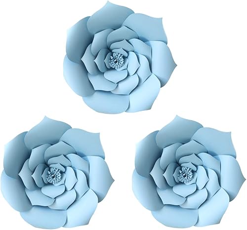 Decoraciones de flores de papel gigantes para bodas, fiestas, telón de fondo de flores, flores hechas a mano para guardería, decoración de pared de