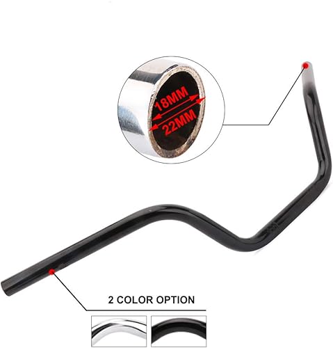 Miniatura 9 de AnXin Motocicleta 78 "arrastre manillares de alta altura Tracker manillar barras universales para Sportster XL 883 1200 Cruiser Bobber Chopper