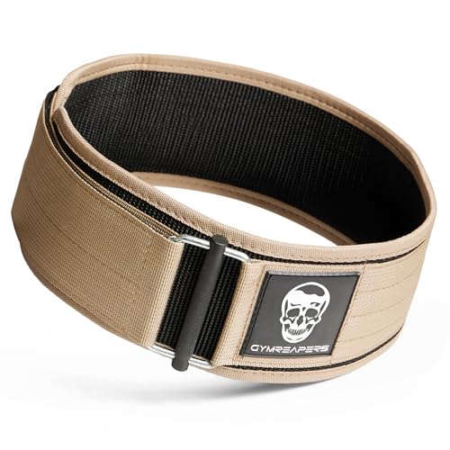 Image of Gymreapers Quick Locking Weight Lifting Belt for Men Gym Belt for Powerlifting Deadlift Belt with 4 Inch Neoprene Metal Buckle Back Support Weightlifting Belt Women