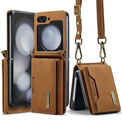 Housse cuir mat Samsung Z Flip 4 avec porte-cartes sophistiqué