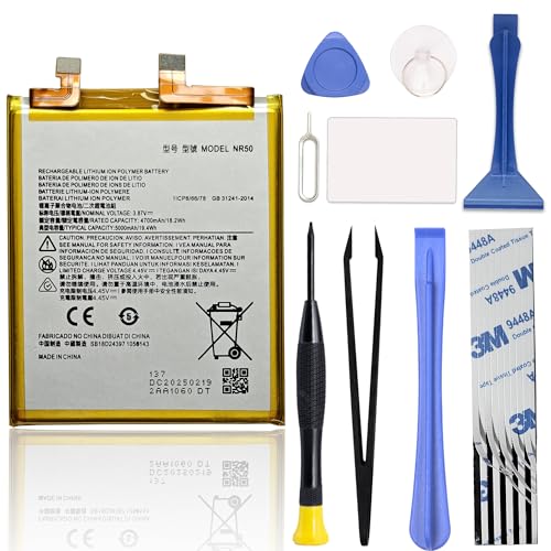 Image of GREEN FUSION New NR50 Li-ion Upgraded Battery Compatible with Motorola Edge X30 XT2201, Includes Toolkit