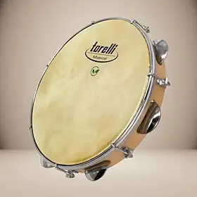 Pandeiro 10" Vegano Injetado Natural Torelli
