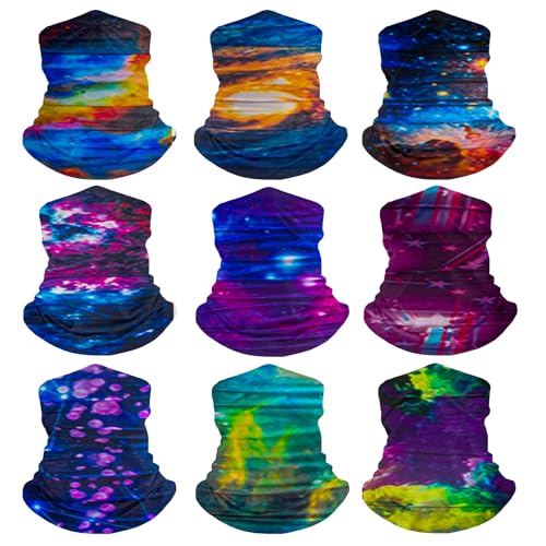 Image of Pack Neck Gaiters Tube UV Face Mask Bandana Balaclava Shiesty Magic Scarf Headwear Headbands Wraps for Women Men