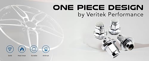 Miniatura 6 de Veritek - Juego de 20 tuercas hexagonales de repuesto para Toyota Sequoia Landcruiser Tundra Lexus LX de 1.80 pulgadas (0.551 x 0.059 in) estilo OEM