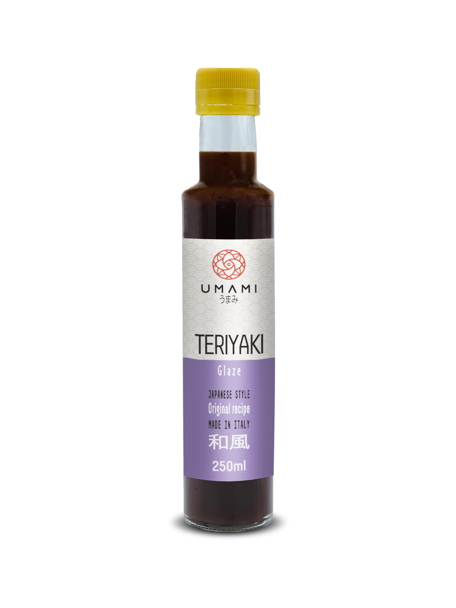 Umami Salsa Teriyaki 250ml - Glaseado Japonés Denso para Pollo, Salmón y Carne - Sin Conservantes ni Colorantes - Sabor Auténtico - Made in Italy