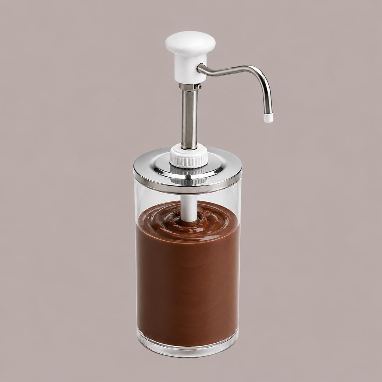 Lucgel Distributore Dosatore Dispenser per Salse Creme Spalmabili Marmellate Finiture Bianche 1650 ml