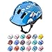 meteor Casco Bici Ideale per Bambini Caschi Perfetto per Downhill Enduro Ciclismo MTB Scooter Helmet Ideale per Tutte Le Forme di attività in Bicicletta Helmo (S 48-52 cm, Baby Shark)