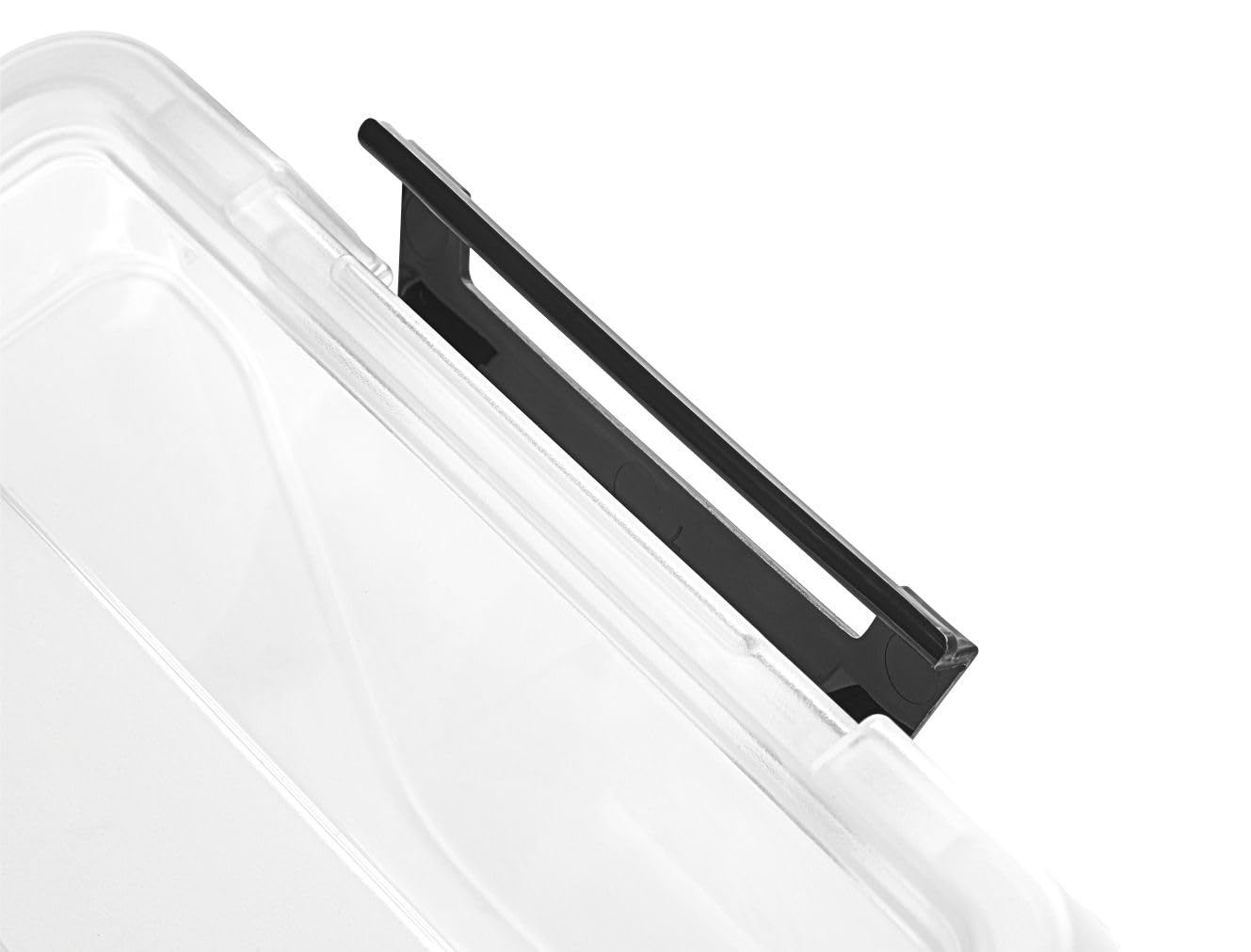 Gardissimo Aufbewahrungsbox Clip 4er Set 80 Liter transparent | Mit Deckel und Rollen, Kunststoff Stapelboxen, Clip-Verschluss, MADE IN Europe, BPA-frei