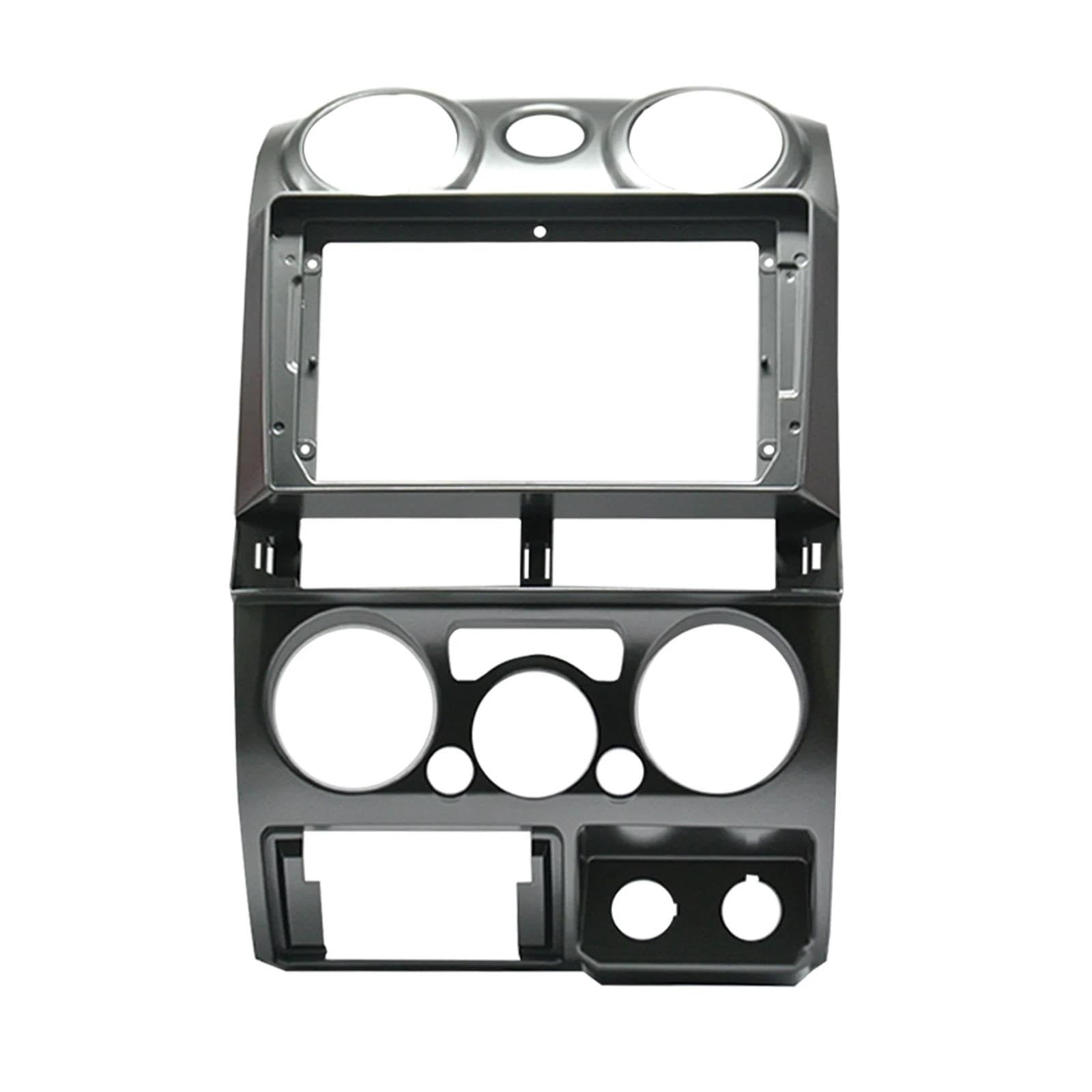 Radio 9 Pulgadas con Android Estéreo Reproductor MP5 Unidad Principal Marco Salpicadero Cubierta para Isuzu para D-MAX para MU-X 2006-2012(Gray)