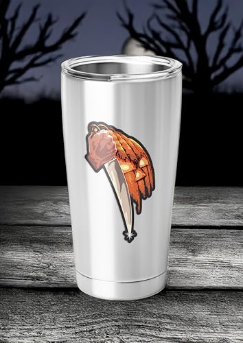 Image of Elektroplate Michael Myers Slasher Iconic Scenes Dynamic Car Decal Set of 5 | Officially Licensed Halloween, Weatherproof Automotive Grade Horror Movie Vinyl Sticker for Water Bottle, Laptop & More