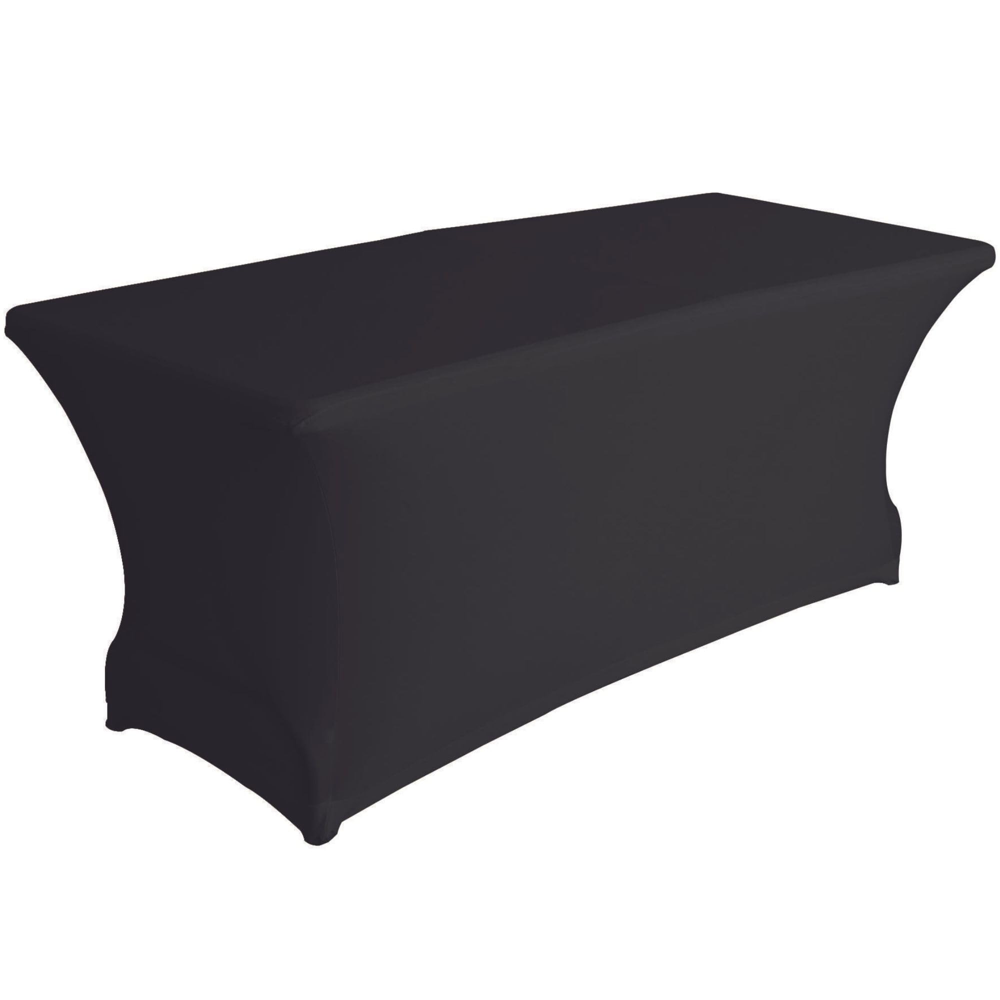 Housse de table avec poches pour pieds élastique blanche 180x75 cm anti-pli