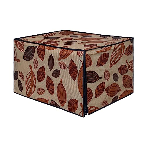 Image of DREAM KING Stylish Design & Printed Microwave Oven Cover Full Closure |waterproof & Dustproof Oven Cover Suitable for All Models - Multicolour SA19