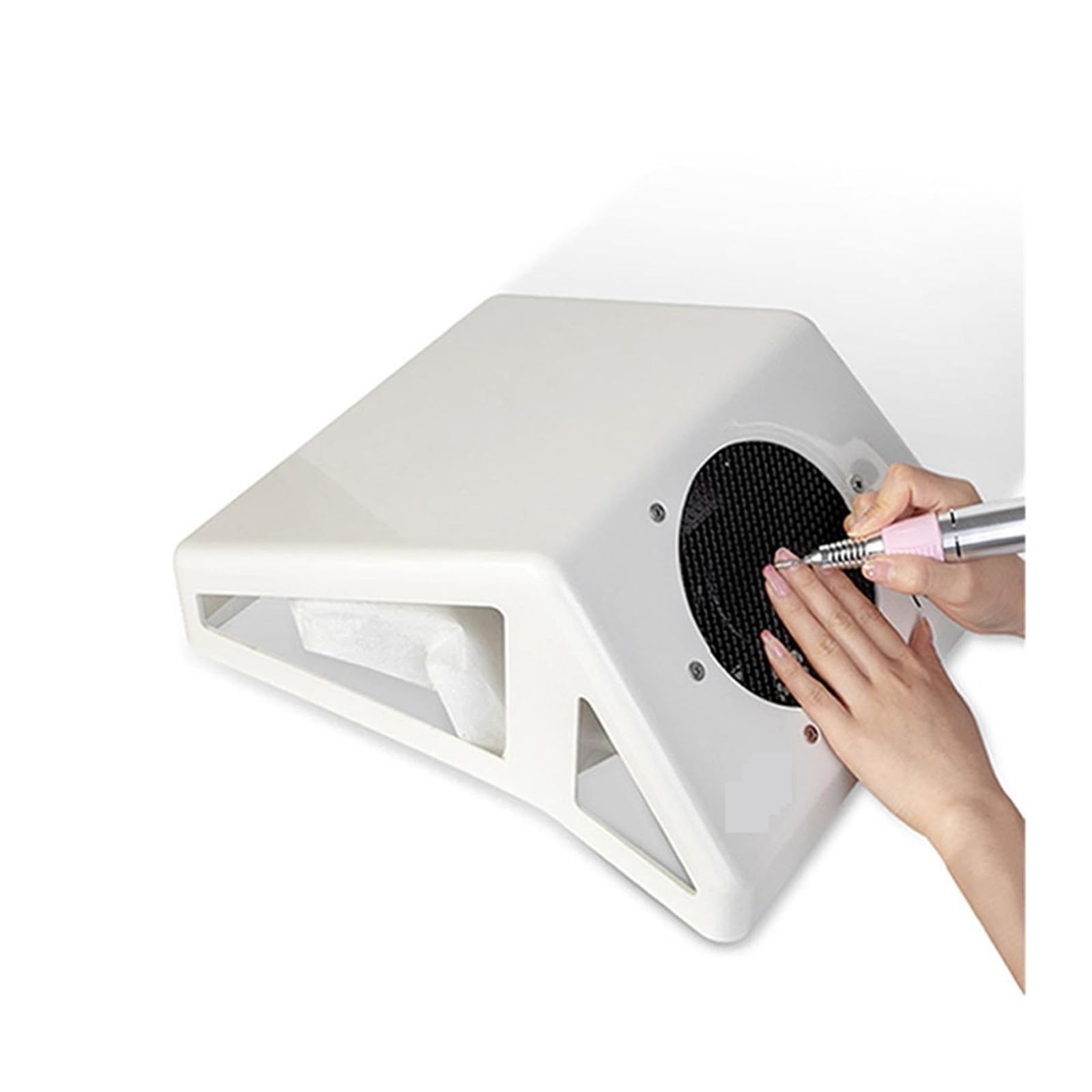Aspirador Uñas, Aspirador de manicura, colector de polvo de uñas de 65w for uñas acrílicas polacas(Pink)