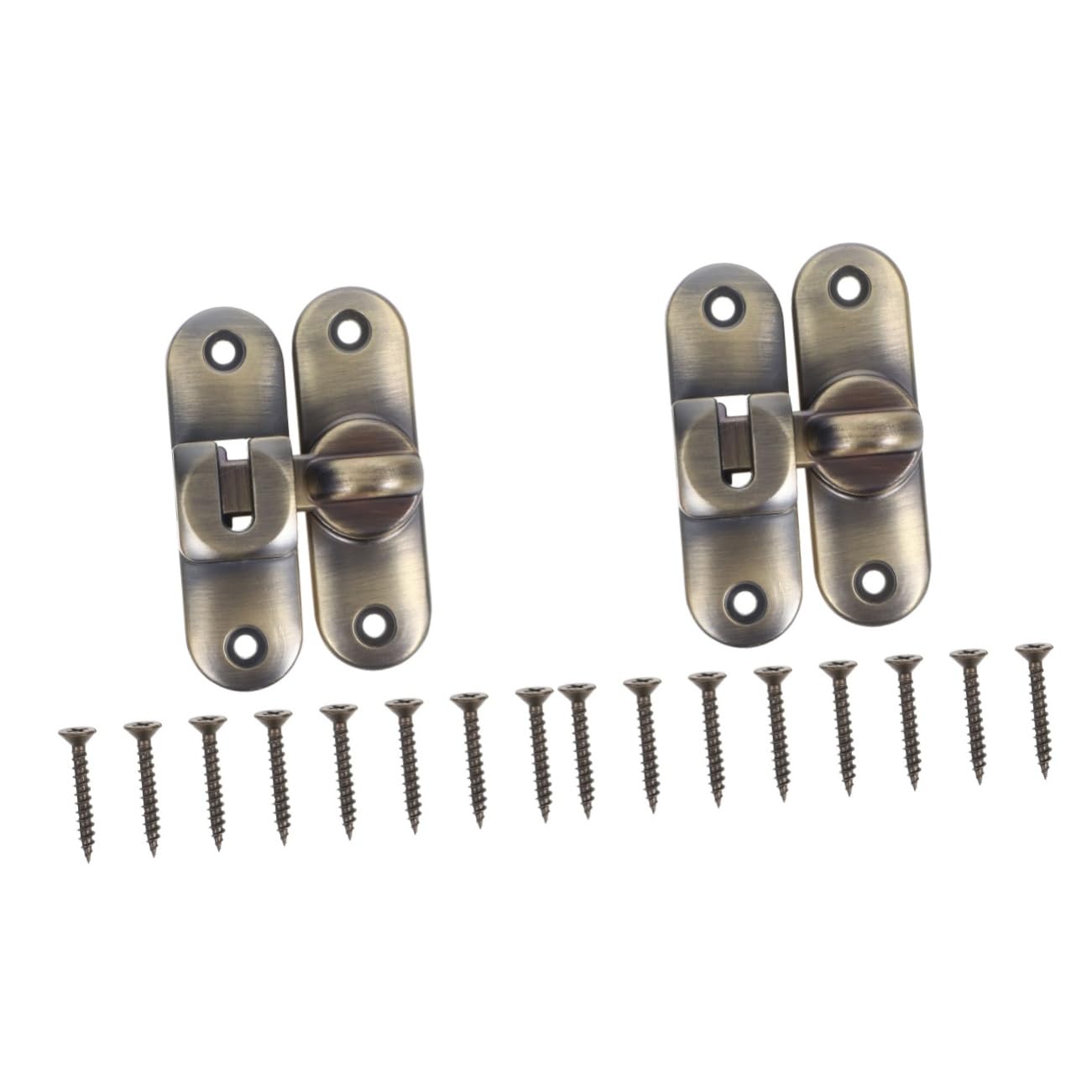 ARTIBETTER 2 Sets Metal Latch Lock for Doors Security Door Latch No Drilling Required Ideal for Home Kitchens Bedrooms