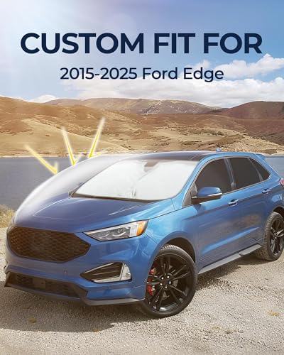 Image of for Ford Edge 2015-2025 Car Window Shades, 8pcs Privacy Sun Shade Set for Front Windshield Side and Rear Windows, Full Window Covers Keeps Vehicle Cool for Camping Napping